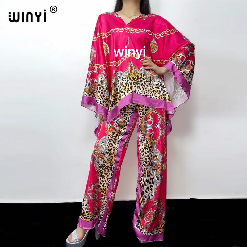 Women Fashion Over 50 - WINYI iki parça takım elbise Bohemian