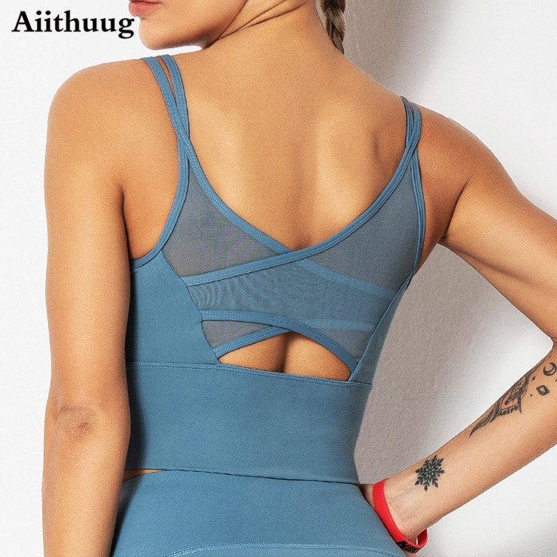 Bra Top Seamless - Aiithuug Yoga sutyeni Fitness gömlekleri koşu