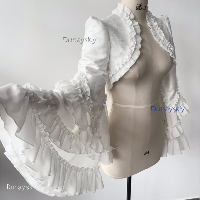 Puff Sleeve Blouse - Gotik Parti Vampir Lolita Ouji Katmanlı