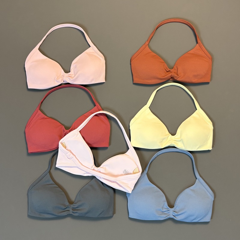 Bra Top Seamless - HISTELLO spor sutyeni dikişsiz Yoga iç