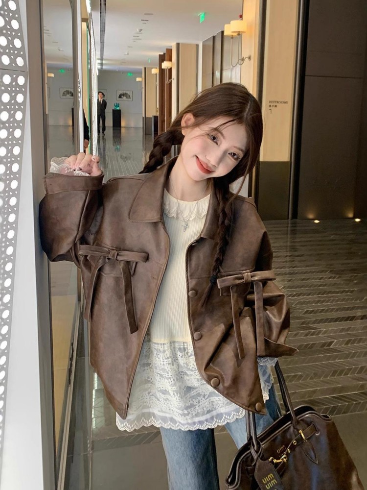 Women'S Fashion Utility Jacket - Biker Ceketler Bayan Ceket Japon Kanvas