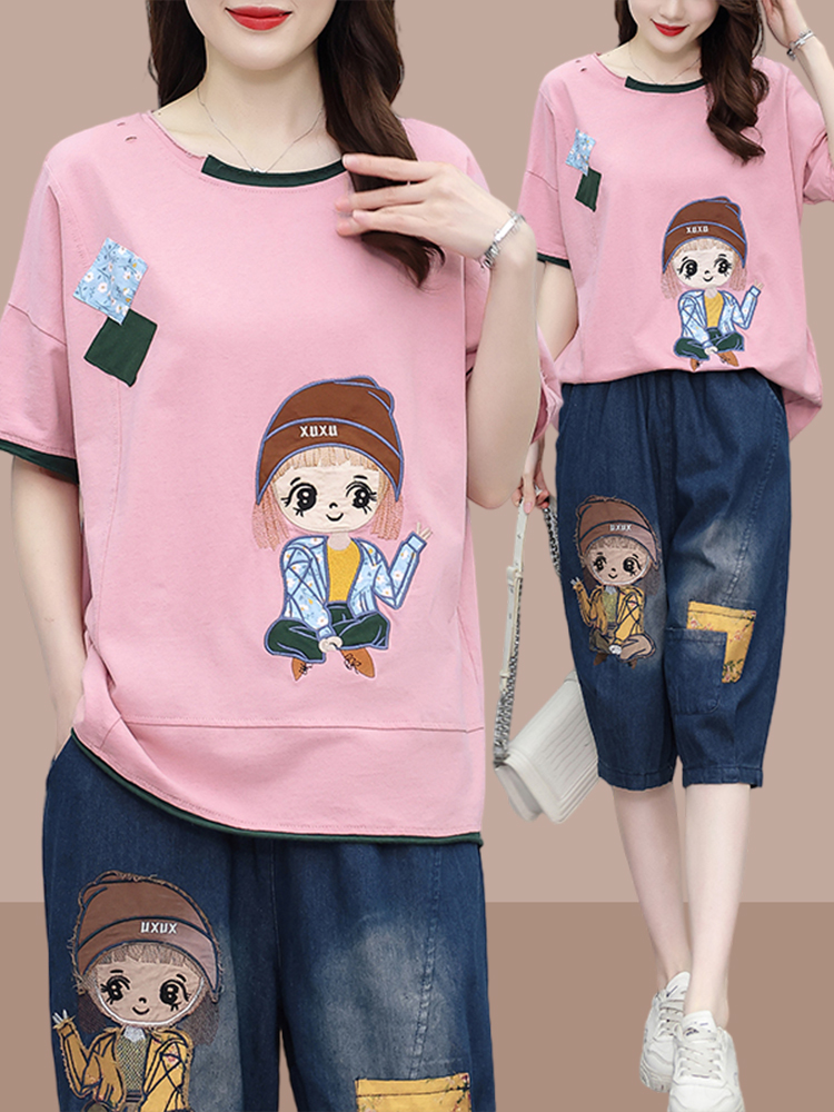 Women Fashion Over The Years - Kadınlar için Modaya Uygun Patchwork Kısa