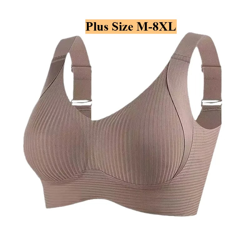Bra Top Seamless - M-8XL PlusSize Kadın Tam Kapsama Alanlı