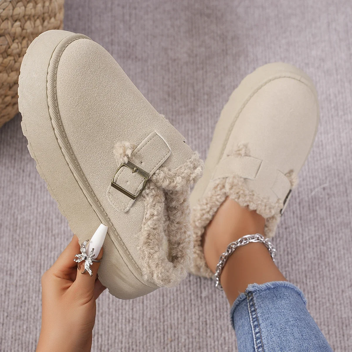 Women'S Fashion Ugg Boots - Yeni Lüks Kış kadın Boken Ayakkabı