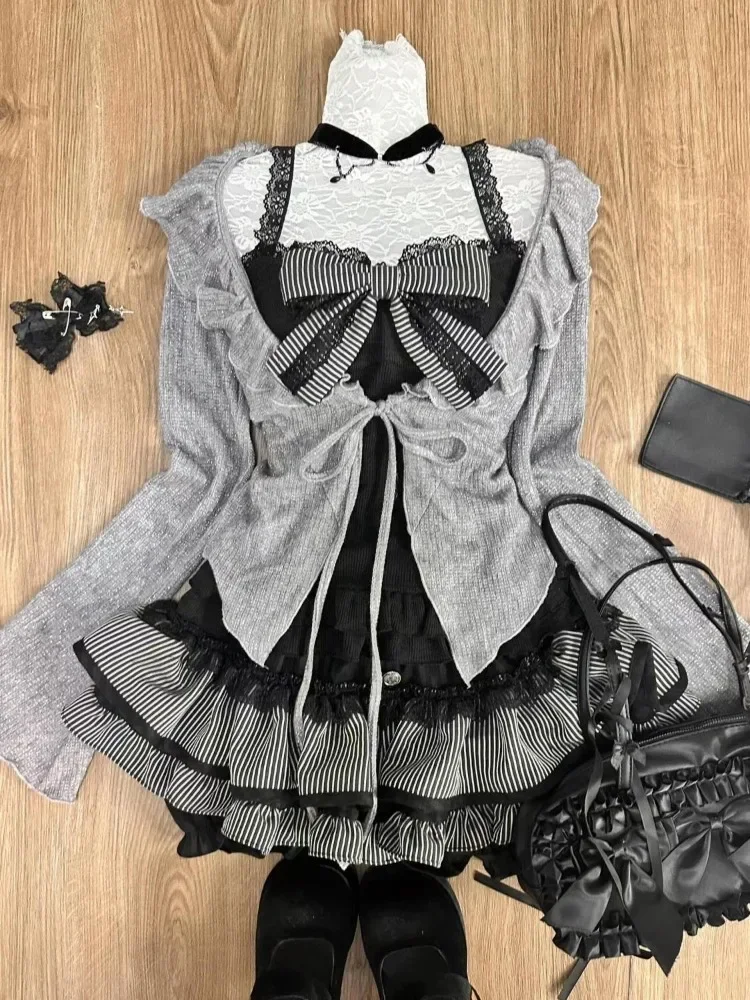 Corset Top Boned - Tatlı Lolita Vintage Takım Elbise Kadın