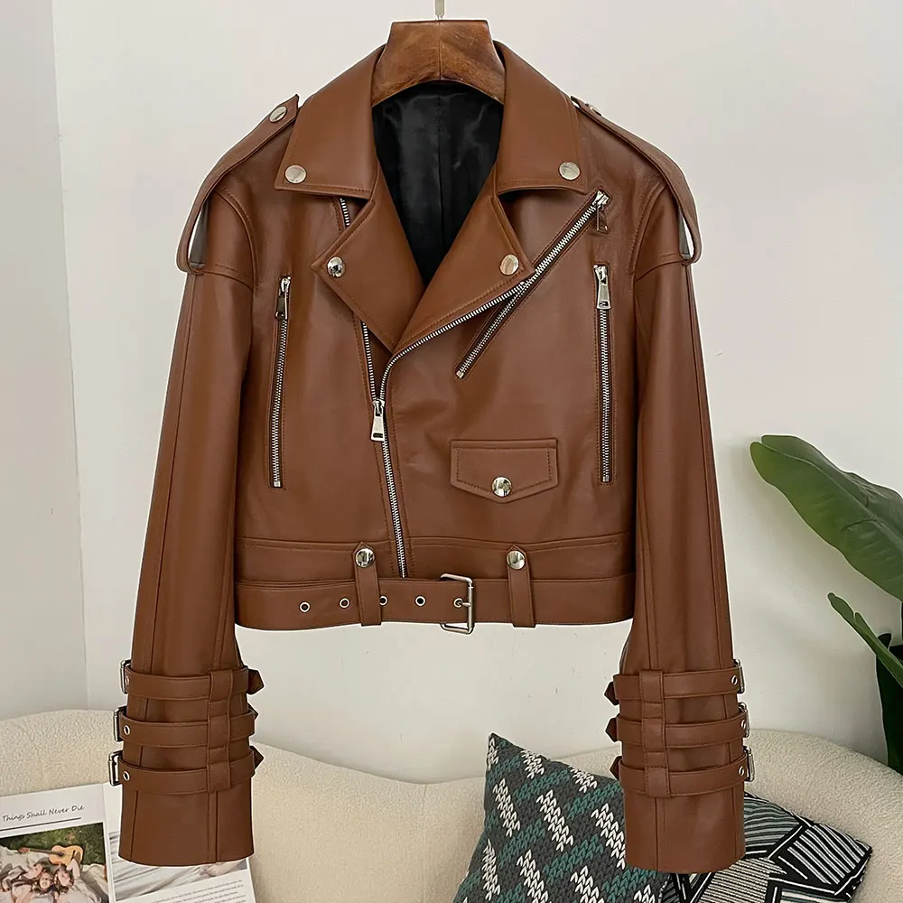 Kadın Hakiki Deri Kullanışlı C - Women'S Fashion Utility Jacket incelemesi ve fiyatı