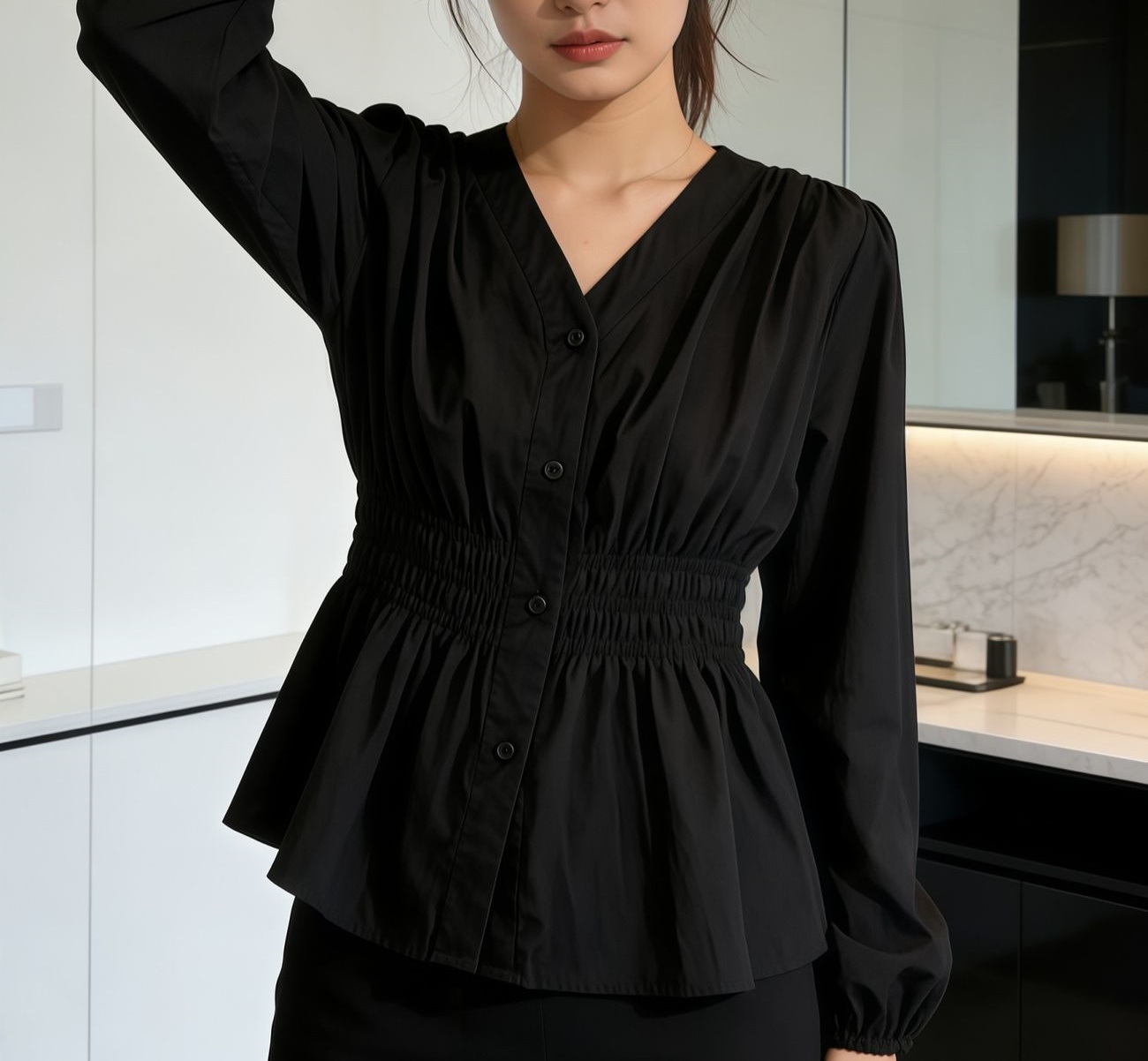200 Pound Büyük Beden Ofis Kad - Puff Sleeve Blouse incelemesi ve fiyatı