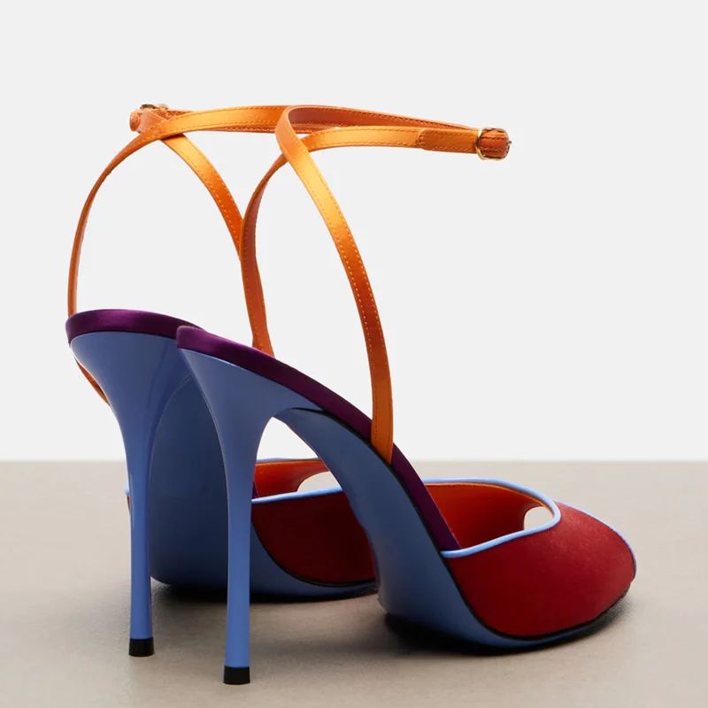 Saten Karışık Renkler Peep Toe - Women Fashion Nova incelemesi ve fiyatı
