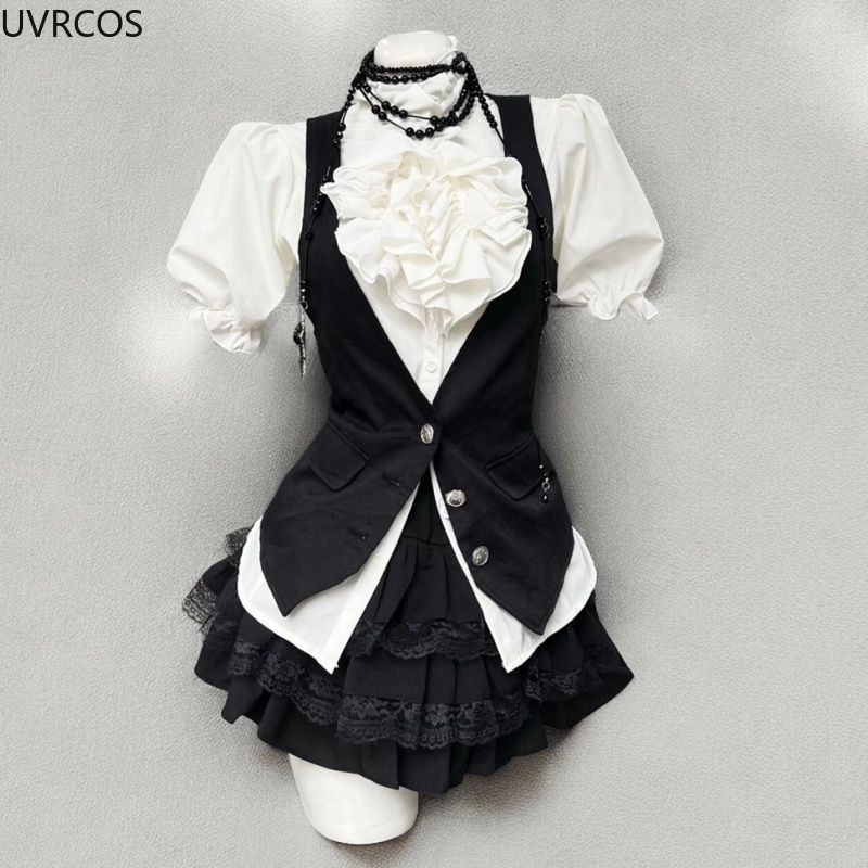 Y2k Estetik Lolita Tarzı Tatlı - Puff Sleeve Blouse incelemesi ve fiyatı