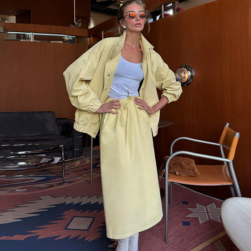 TARUXY Şık Ceket Etek Seti kad - Women'S Fashion Utility Jacket incelemesi ve fiyatı