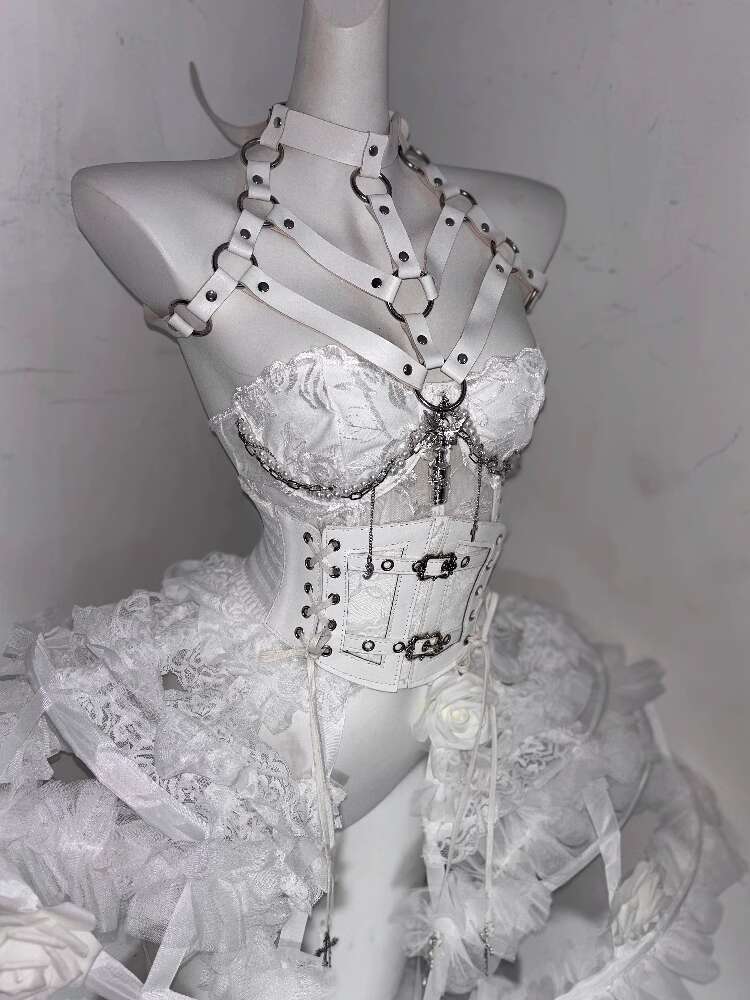 Lolita Kostüm Çiçek Kemik Ağır - Corset Top Boned incelemesi ve fiyatı