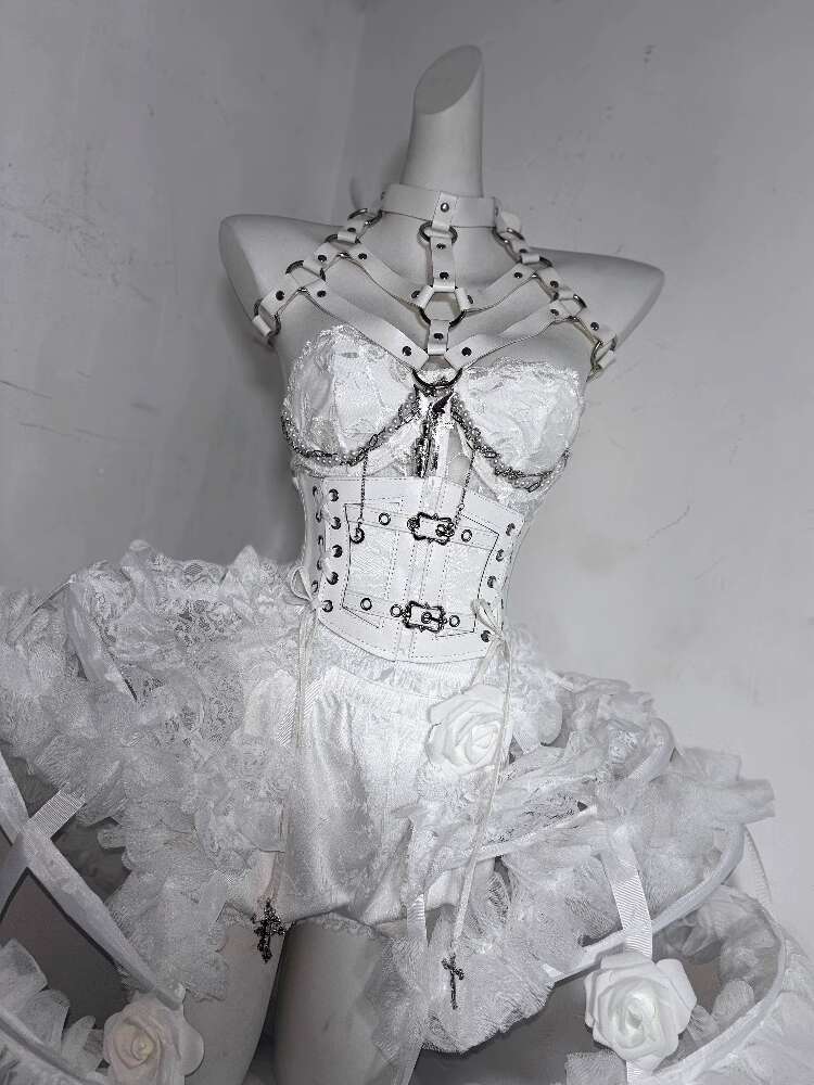 Lolita Kostüm Çiçek Kemik Ağır - Corset Top Boned incelemesi ve fiyatı