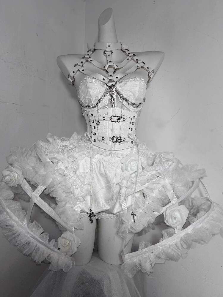 Lolita Kostüm Çiçek Kemik Ağır - Corset Top Boned incelemesi ve fiyatı