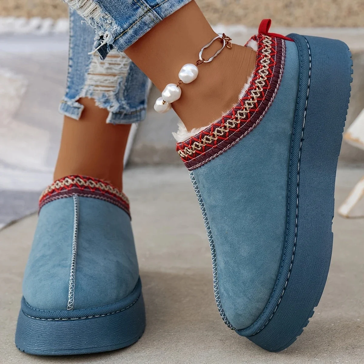 Yeni Ayak Bileği Daireler Plat - Women'S Fashion Ugg Boots incelemesi ve fiyatı