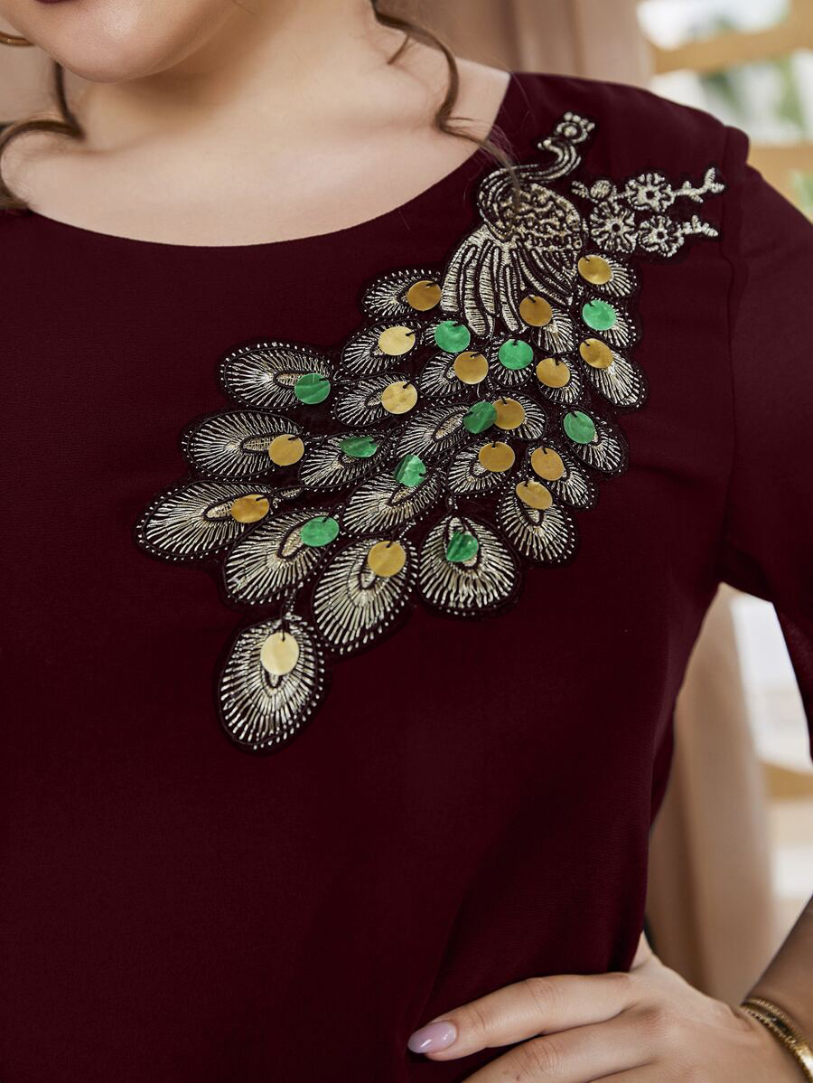 Büyük Beden Kadın İşlemeli Tav - Puff Sleeve Blouse incelemesi ve fiyatı