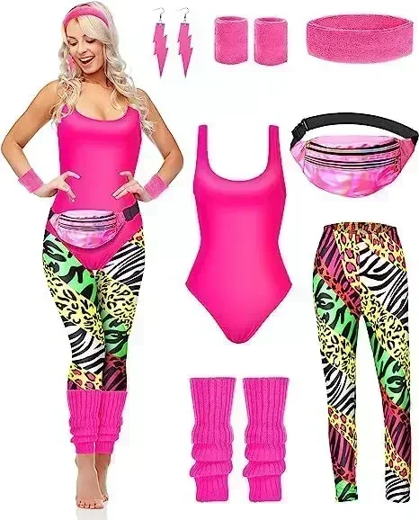 7 Adet 80'ler Fantezi Egzersiz - Women'S Fashion From The 90S incelemesi ve fiyatı