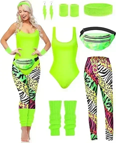 7 Adet 80'ler Fantezi Egzersiz - Women'S Fashion From The 90S incelemesi ve fiyatı