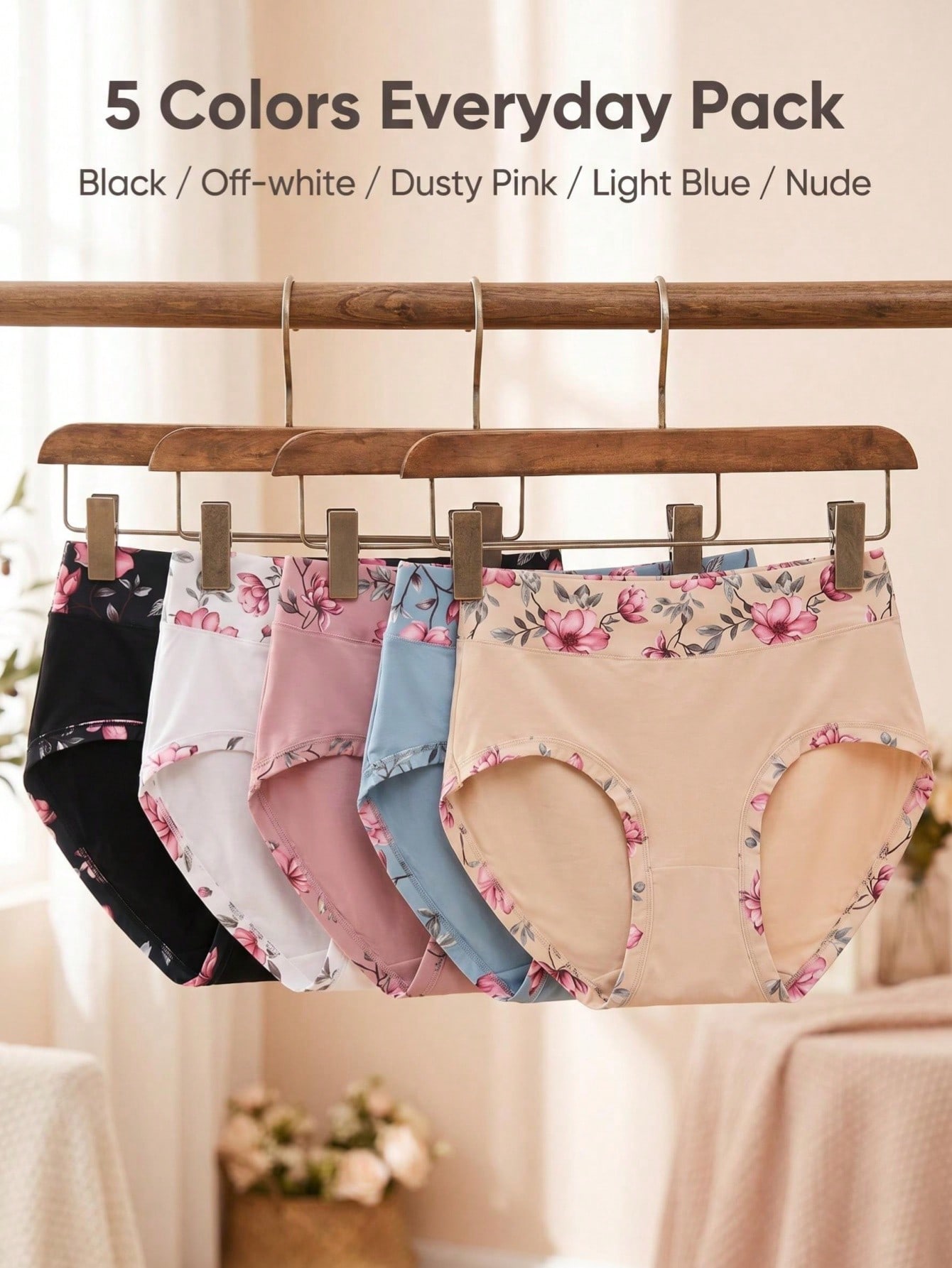 5PCS Büyük Beden Kadın Çiçek D - Women Fashion Images incelemesi ve fiyatı