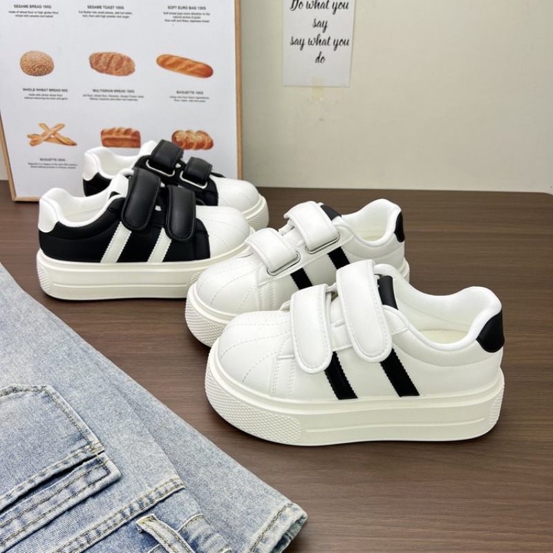 Kadın Çizgili Burunlu Platform - Women'S Fashion Velcro Sneakers incelemesi ve fiyatı