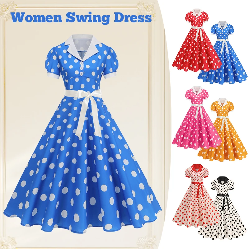 Vintage Puantiyeli Yazlık Elbi - Women'S Fashion In The 60S incelemesi ve fiyatı
