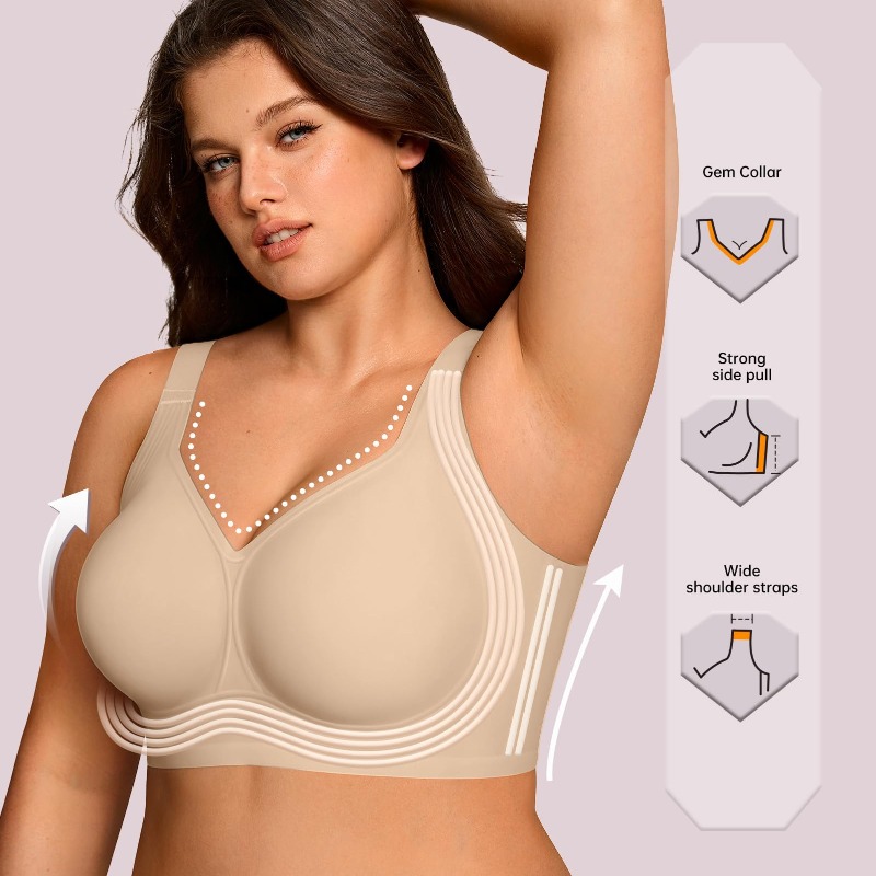 Büyük Beden Kablosuz Jöle Süty - Bra Top Seamless incelemesi ve fiyatı