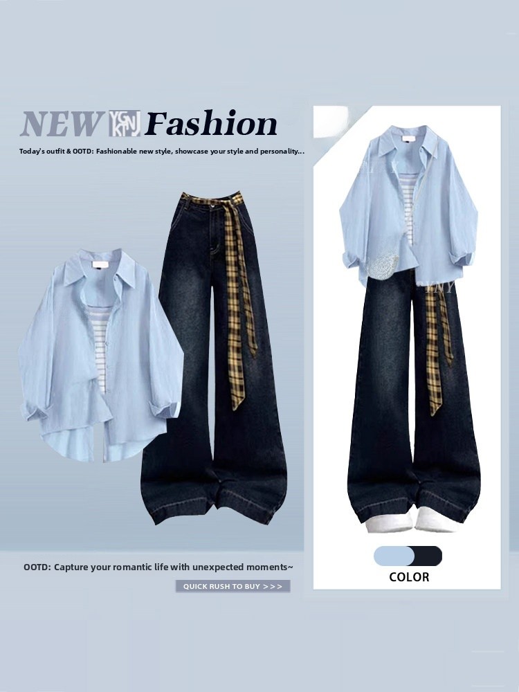 Kadınlar İçin Tatlı Mavi Uzun  - Women Fashion Jeans Top incelemesi ve fiyatı