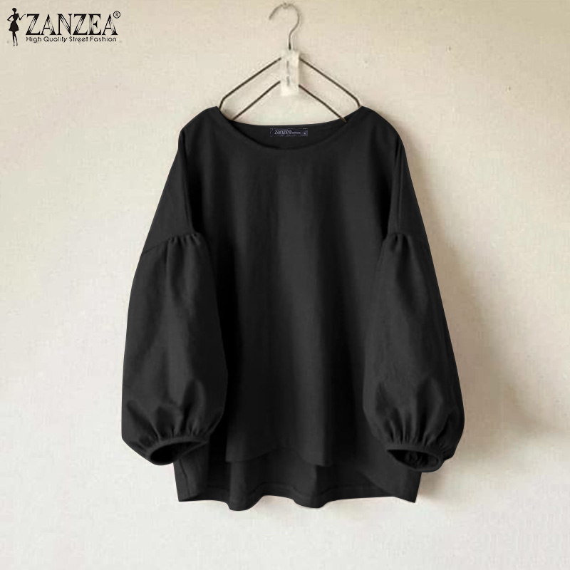 ZANZEA Artı Boyutu Kadın Rahat - Puff Sleeve Blouse incelemesi ve fiyatı