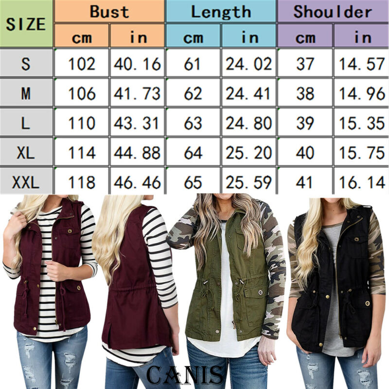Moda kadın yelek zeytin kargo  - Women'S Fashion Utility Jacket incelemesi ve fiyatı
