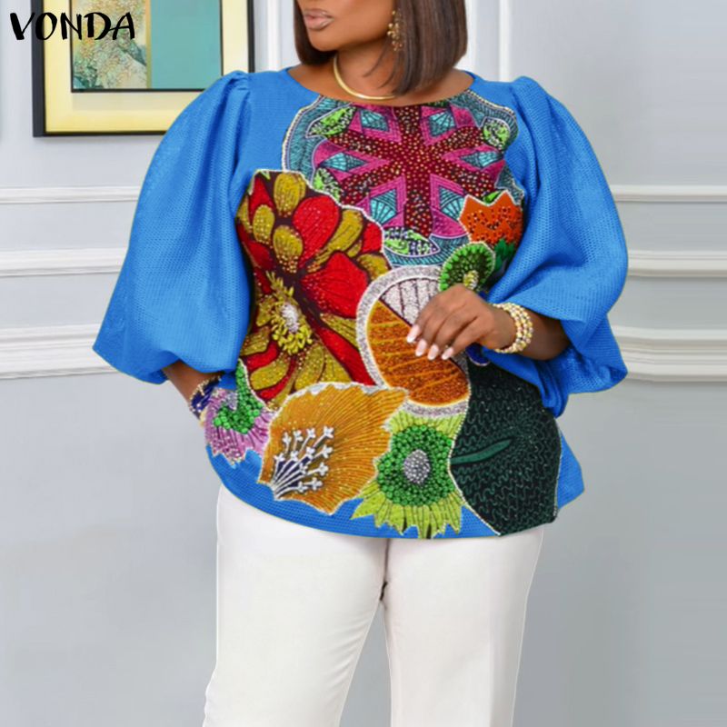 Artı Boyutu 5XL VONDA Kadın Mo - Puff Sleeve Blouse incelemesi ve fiyatı