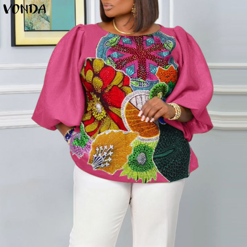 Artı Boyutu 5XL VONDA Kadın Mo - Puff Sleeve Blouse incelemesi ve fiyatı
